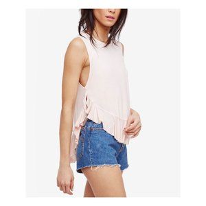 Free People Sleeveless Jewel Neck Top